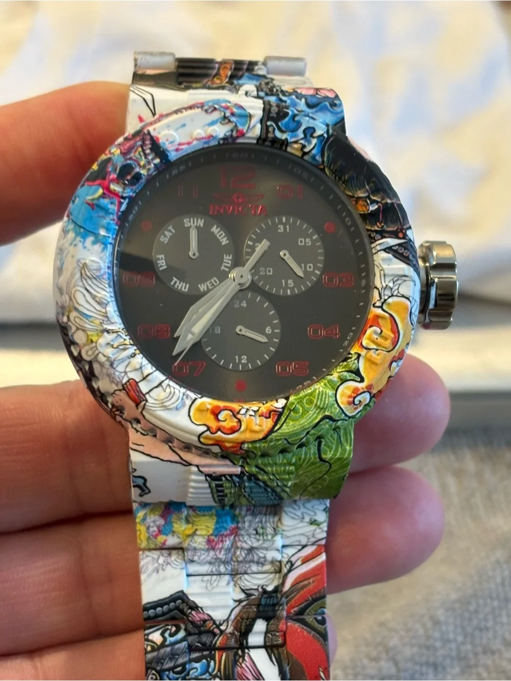 Invicta Men's Multicolor Patterned Chronograph Watch